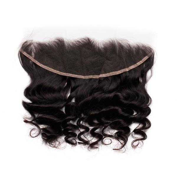 Peluca frontal de encaje HD XBL Hair 13x4 con ondas sueltas y nudos pequeños, prearrancada 