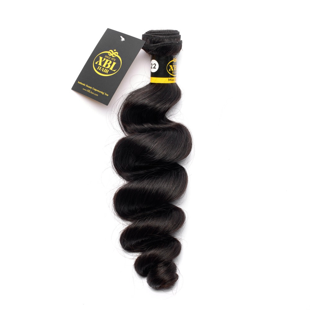 XBLhair Extensions de cheveux brésiliens vierges ondulés en vison 