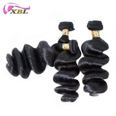 XBLhair Flawless Brazilian Raw Hair Hair Virgin Hair Bundle Deal Loose Wave