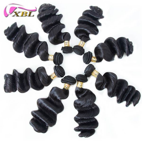 XBLhair Flawless Brazilian Raw Hair Hair Virgin Hair Bundle Deal Loose Wave