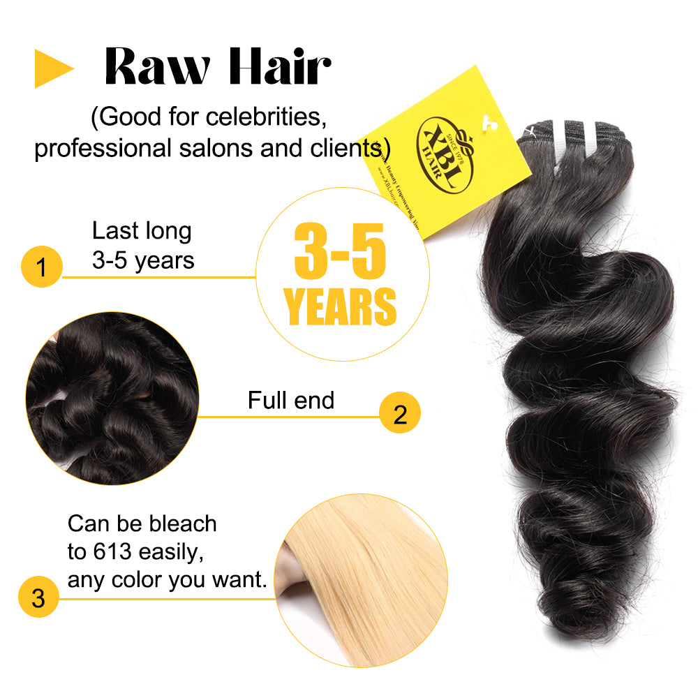 XBLhair Flawless High Quality Miss Flawless Loose wave extension 3pcs-70pcs