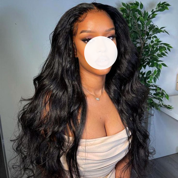 Perruque Body Wave à nœuds blanchis véritables, perruque sans colle, perruque frontale en dentelle HD pré-épilée 13x4 