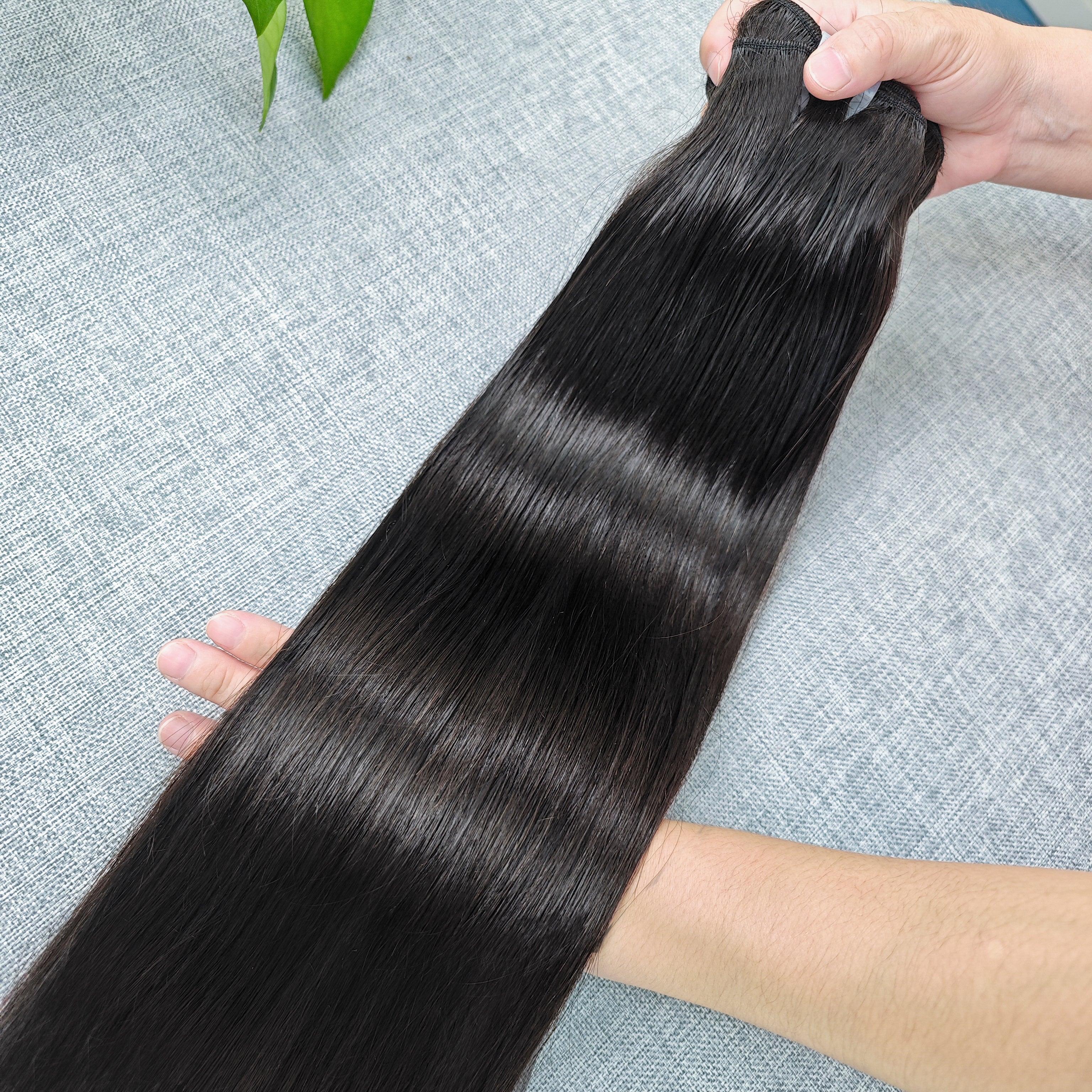 Extensiones de cabello virgen liso sin procesar de XBLhair