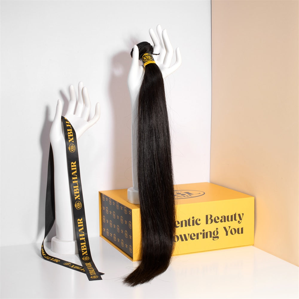 XBLhair Lovely XBL Brazilian Mink Hair Hair Straight Virgin Hair Extensions