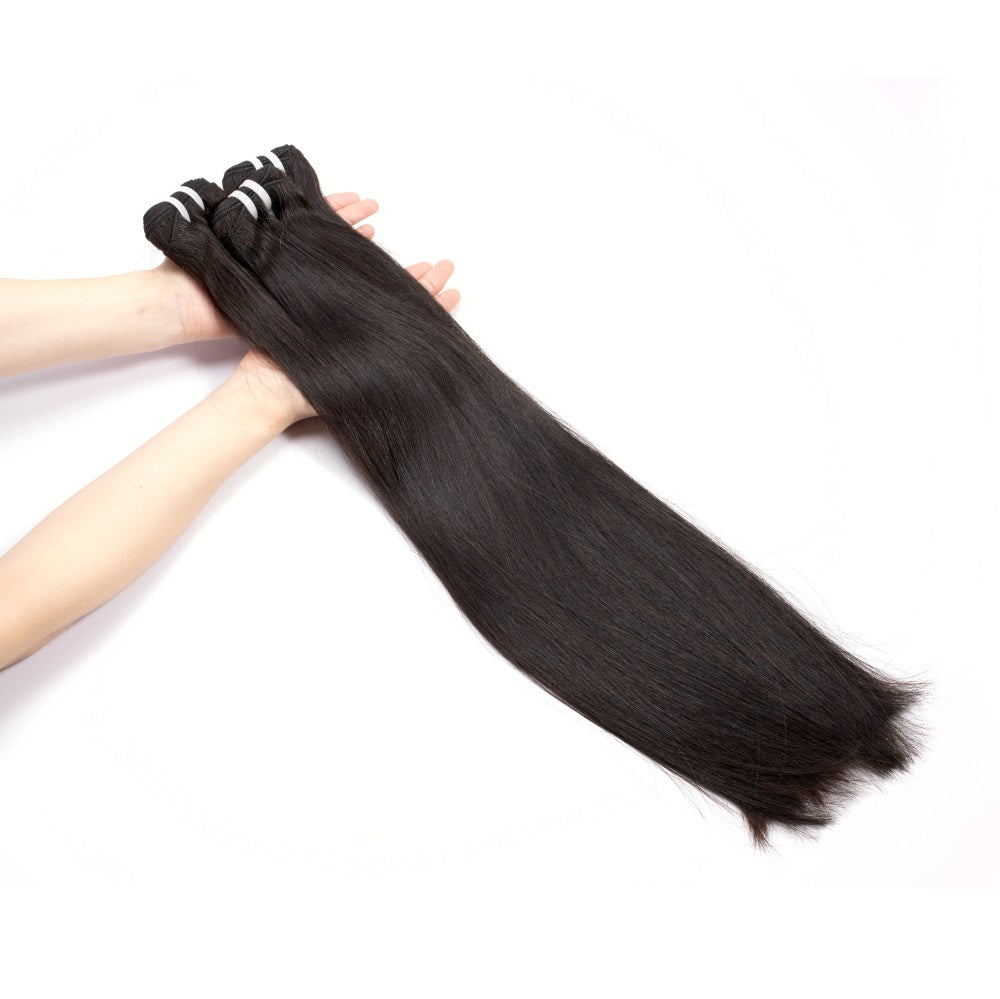 Extensiones de cabello virgen liso sin procesar de XBLhair
