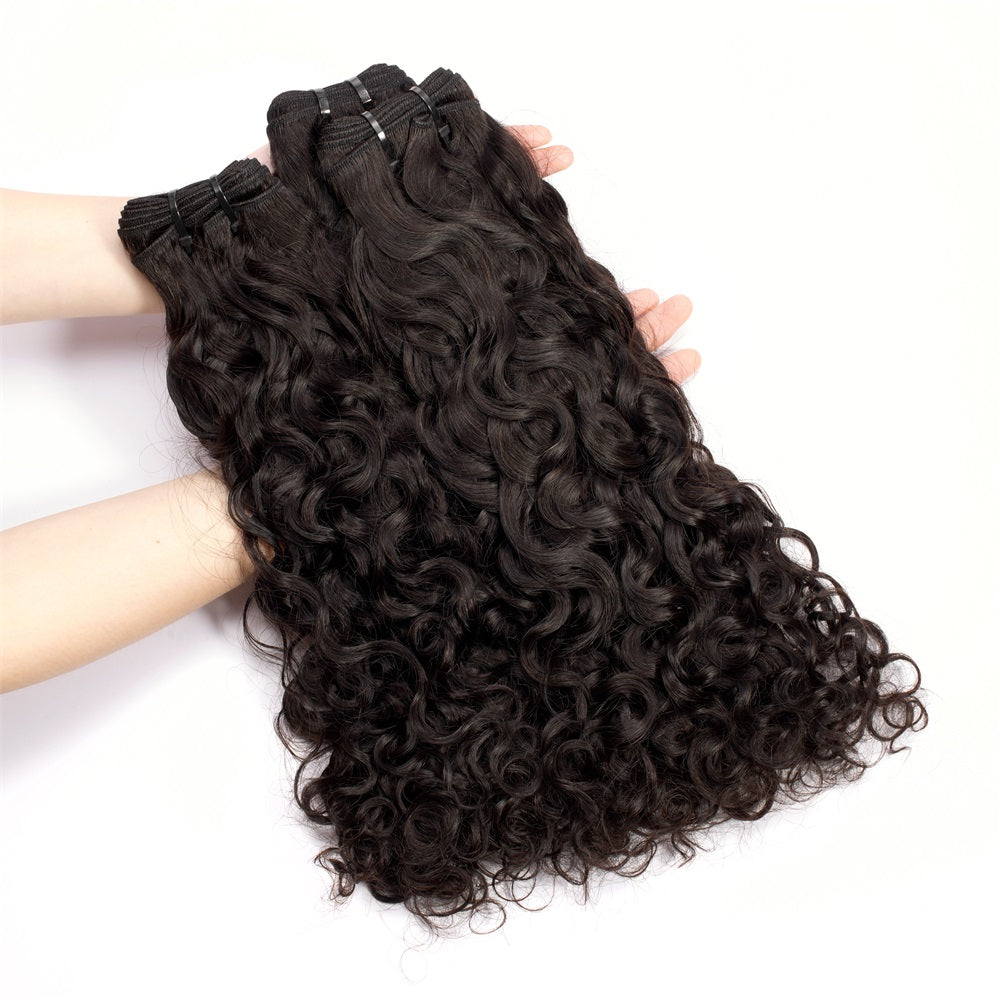 XBLhair Lovely Mink Hair Water Wave Human Hair Bundles Hair Weaves Hair Extensions