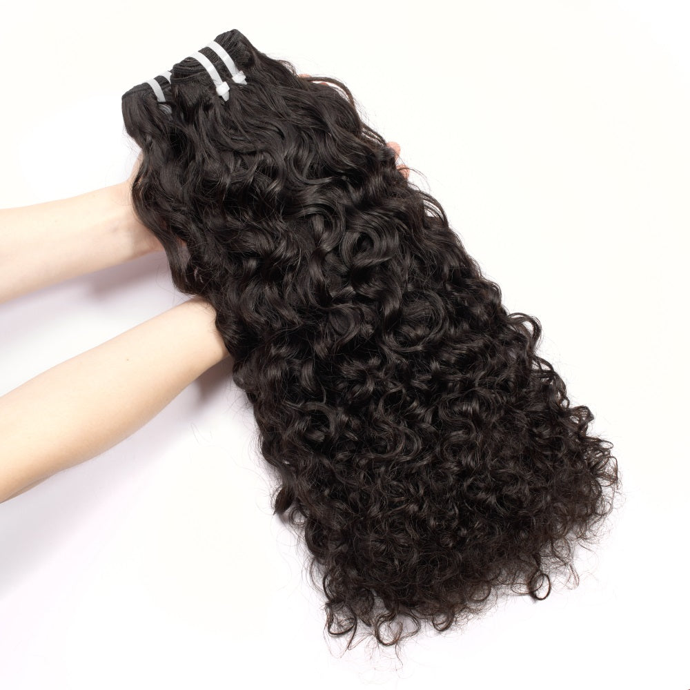 Human Raw Hair Bundle Deal Water Wave Hair