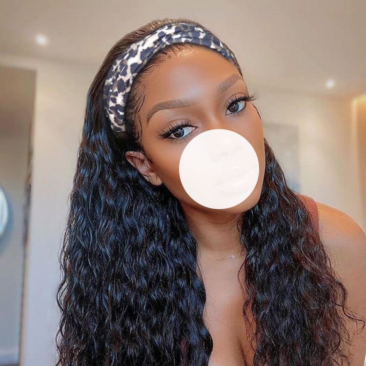 Water Wave Headband Wig Pretty Hair Glueless Hair Wig