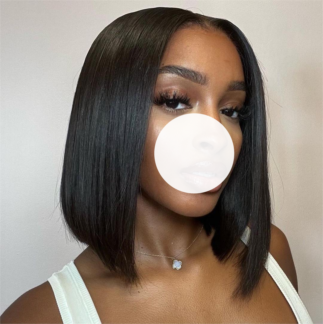 XBL Hair 13x4 Straight BOB Wig Short Human Hair Lace Fontal Wigs