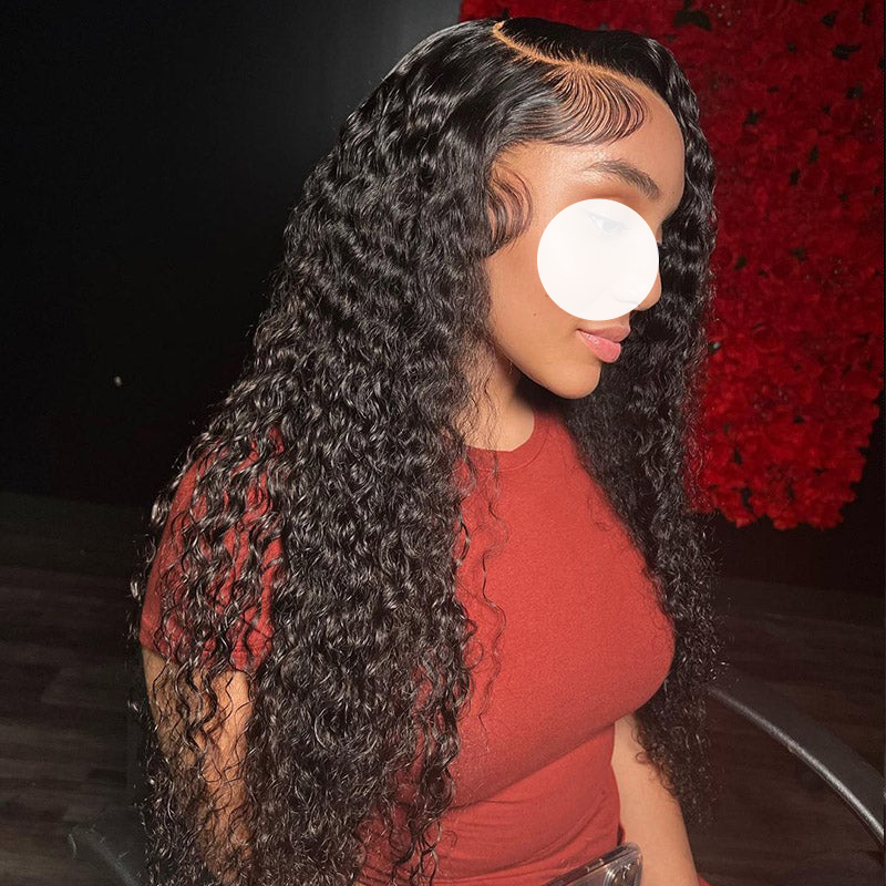 XBL Hair 4x4/5x5/6x6 HD Lace Closure Wigs Deep Wave Wig Pre Plucked Human Hair Lace Closure Wig
