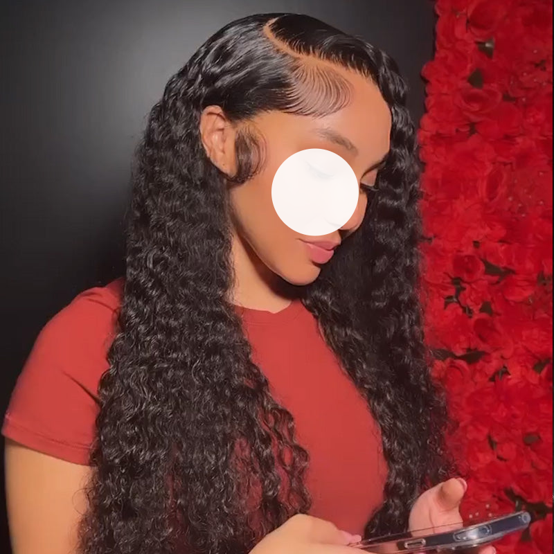 XBL Hair 4x4/5x5/6x6 HD Lace Closure Wigs Deep Wave Wig Pre Plucked Human Hair Lace Closure Wig