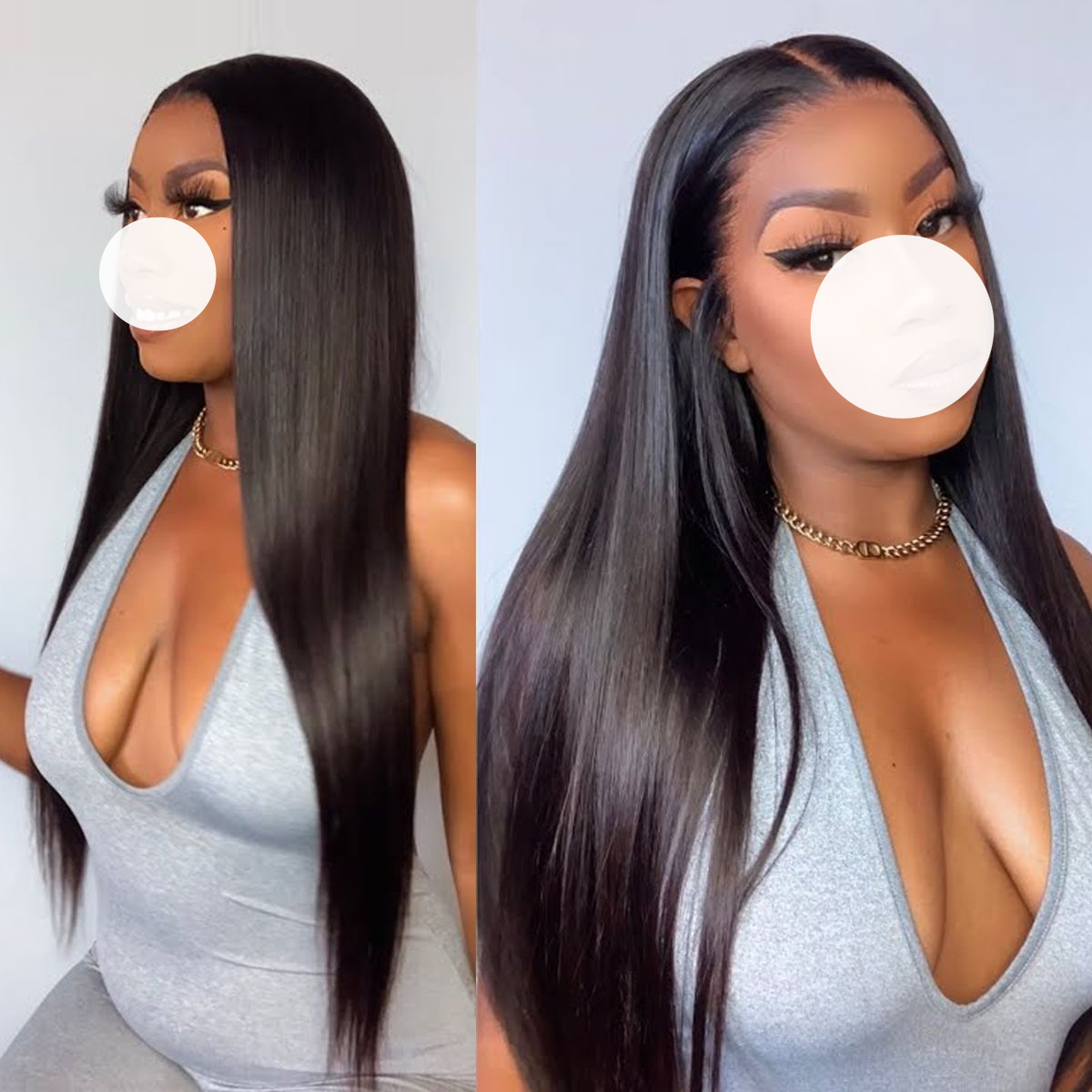 XBL Hair 9A/10A12A 5x5 Lace Closure with Bundles Straight Hair 3 Bundles with Closure