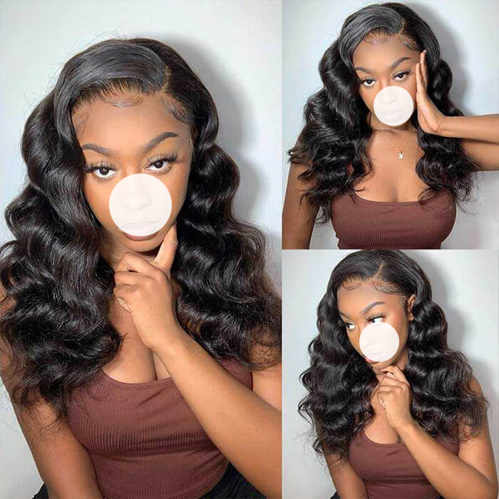 XBL Hair 9A/10A/12A Loose Wave 3 Bundles with 13x6 Frontal with Preplucked Hairline