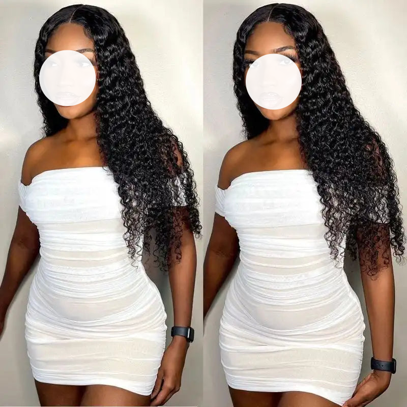 XBL Hair Curly Wig 4x4/5x5/6x6 HD Lace Closure Wig Deep Curly Lace Closure Wig