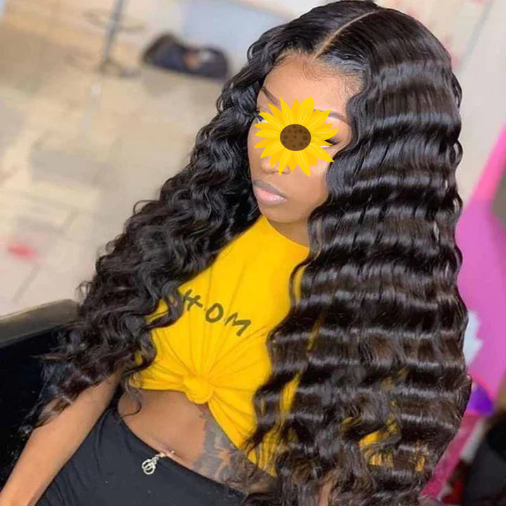 XBL Hair Lace Closure Wig  4x4/5x5/6x6 Loose Deep Human Hair Wigs Pre-plucked Wig