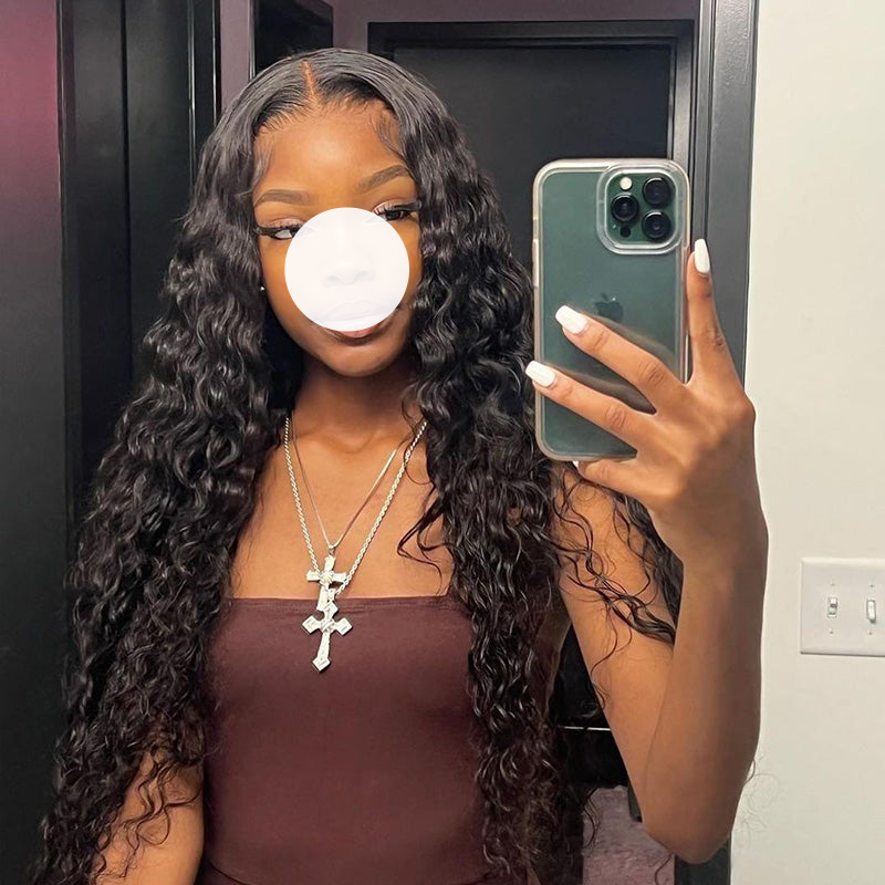 XBL Hair Water Wave Wigs 4x4/5x5/6x6 HD Lace Closure Wig Small Knots