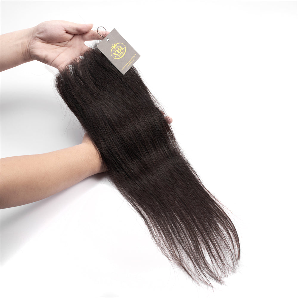 XBL Hair 7x7 HD Lace Cloure Straight Small Knots 100% Human Hair