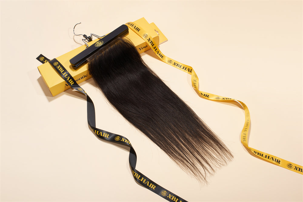 XBL Hair 7x7 HD Lace Cloure Straight Small Knots 100% Human Hair