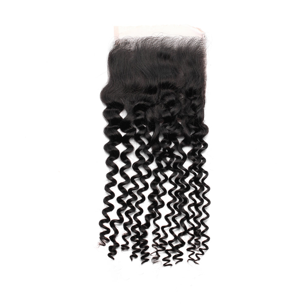 Cabello XBL 5x5 HD con encaje, color rizado, nudos pequeños, 100 % cabello humano 