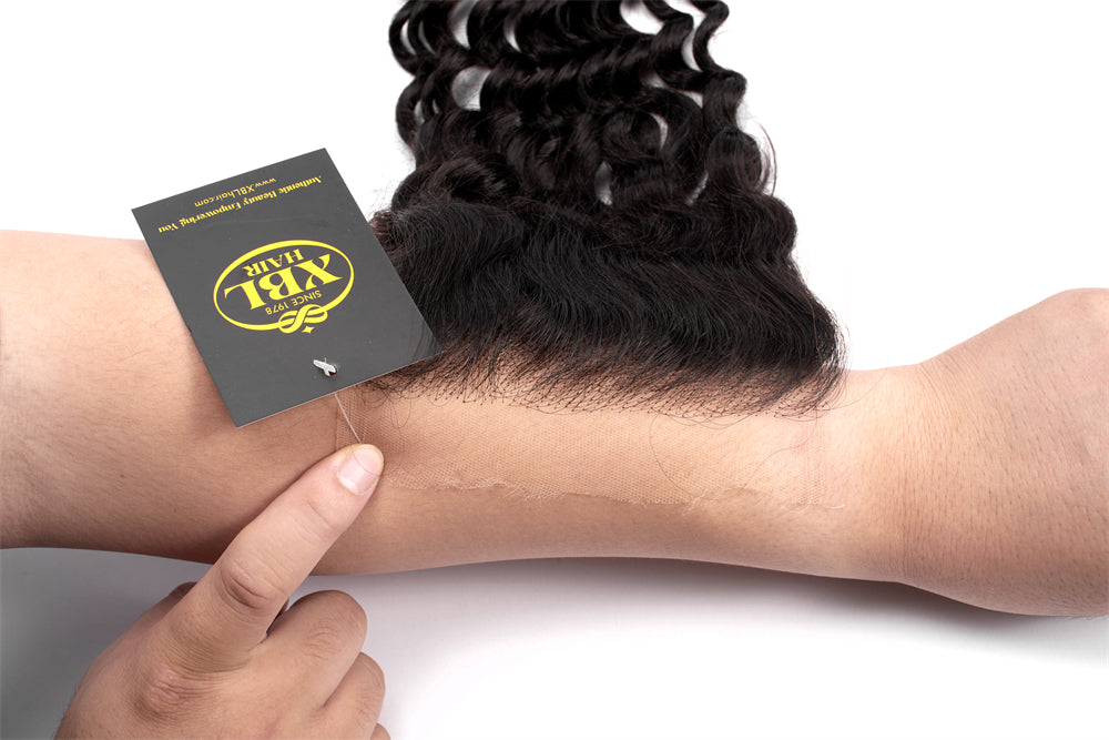Cabello XBL 5x5 HD Lace Cloure Deep Wave Pequeños Nudos 100% Cabello Humano 