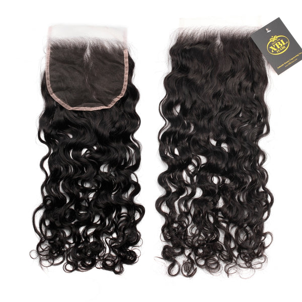 XBL Hair 5x5 HD Lace Cloure Water Wave Small Knots 100% Human Hair