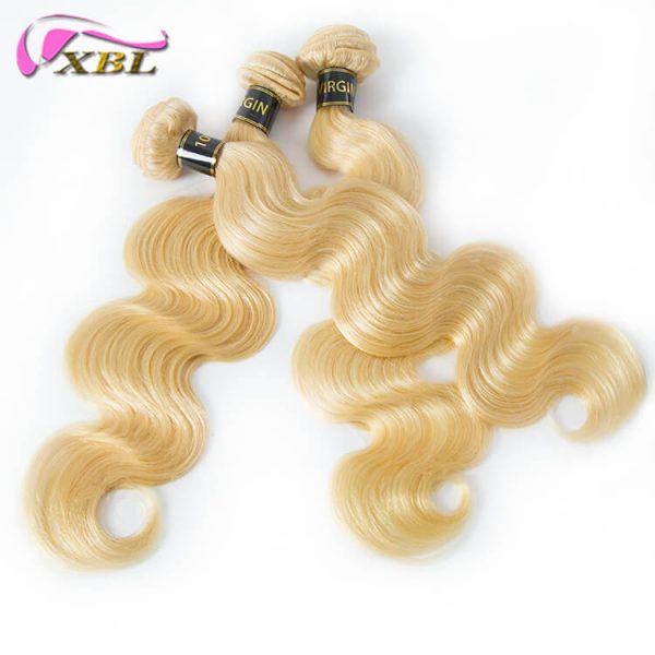 613 Blonde Body Wave Hair 3 Bundle Deals