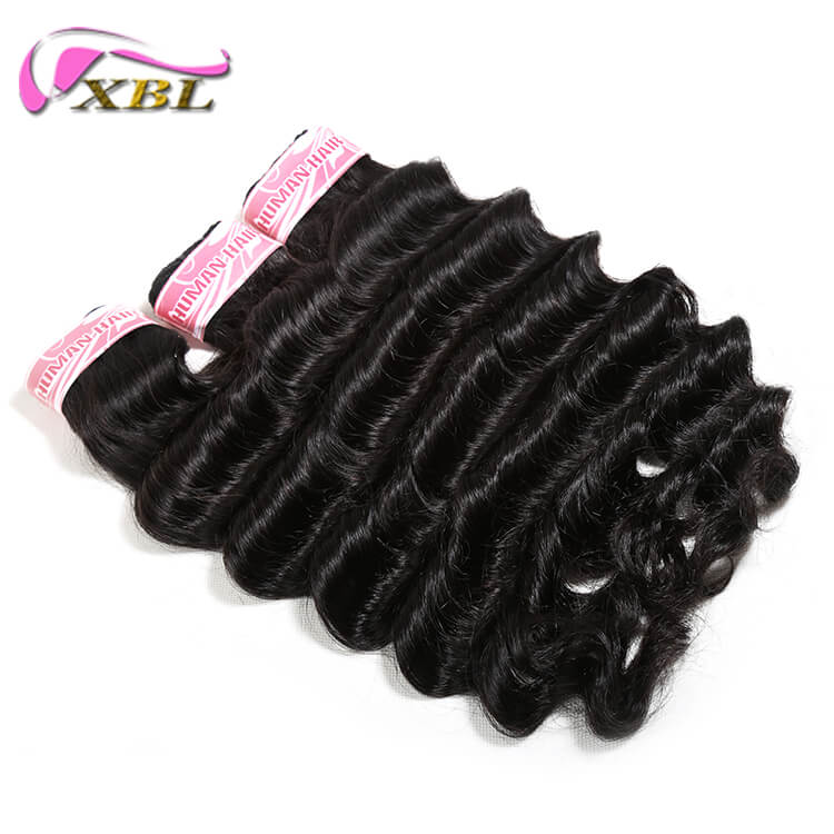 Pretty Hair Loose Deep Brazilian Human Hair Bundles Weave