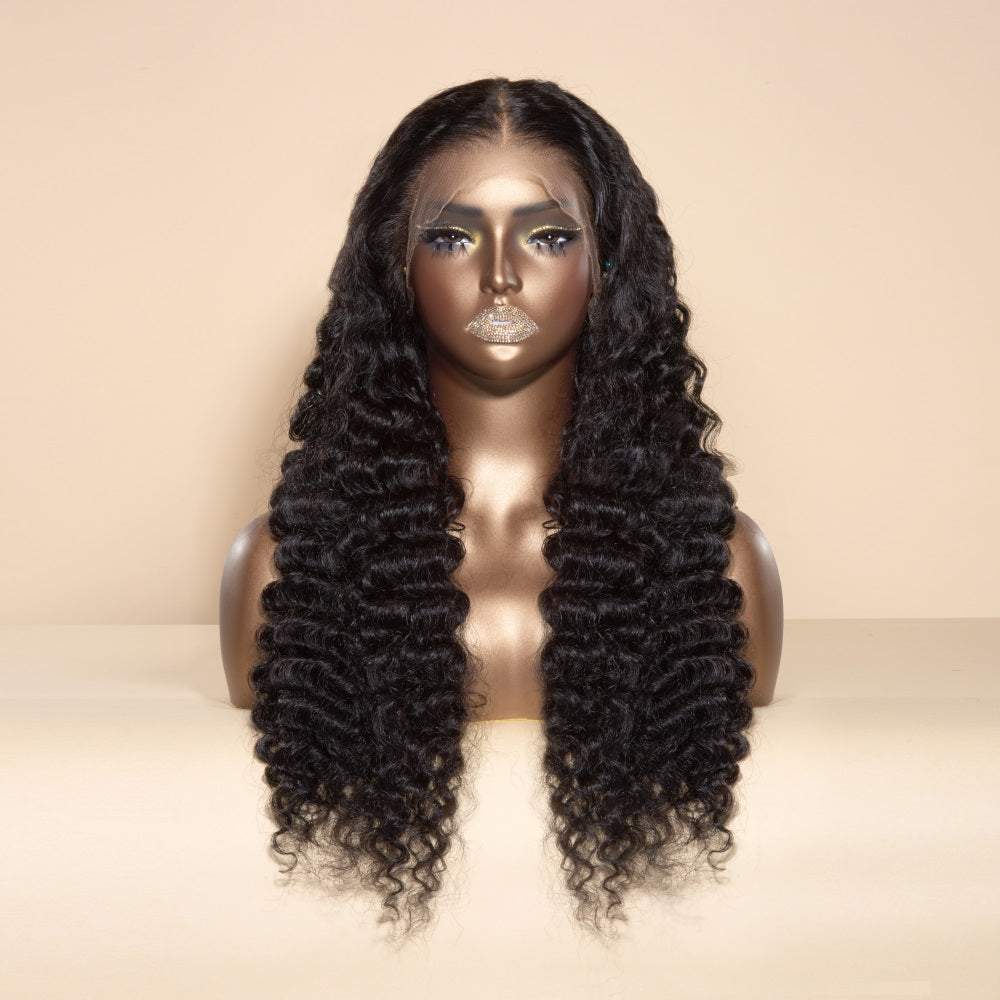 XBL Hair 13x6/13x4 Lace Front Pineapple Wave Wig 250% Density HD Human Hair Frontal Wig