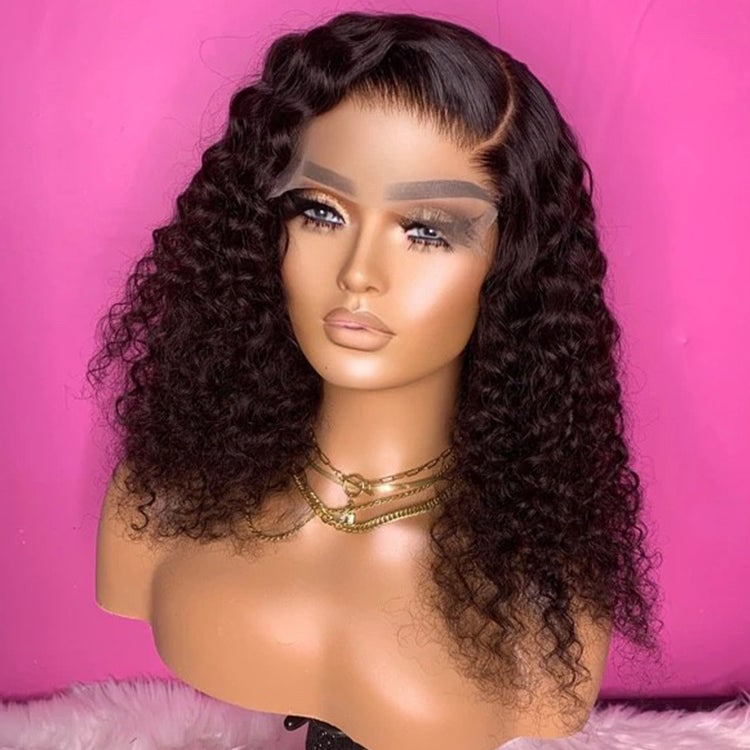 XBL Hair% Density 5X5 HD Lace Closure Wig Curly Wave