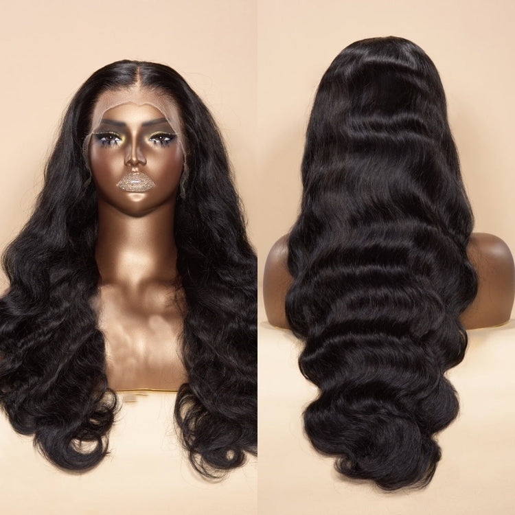 XBL Hair Body Wave Lace Frontal Wig 13x4/13x6 HD Full Frontal Bleached Knots Wig Pre-plucked% Human Hair Wig
