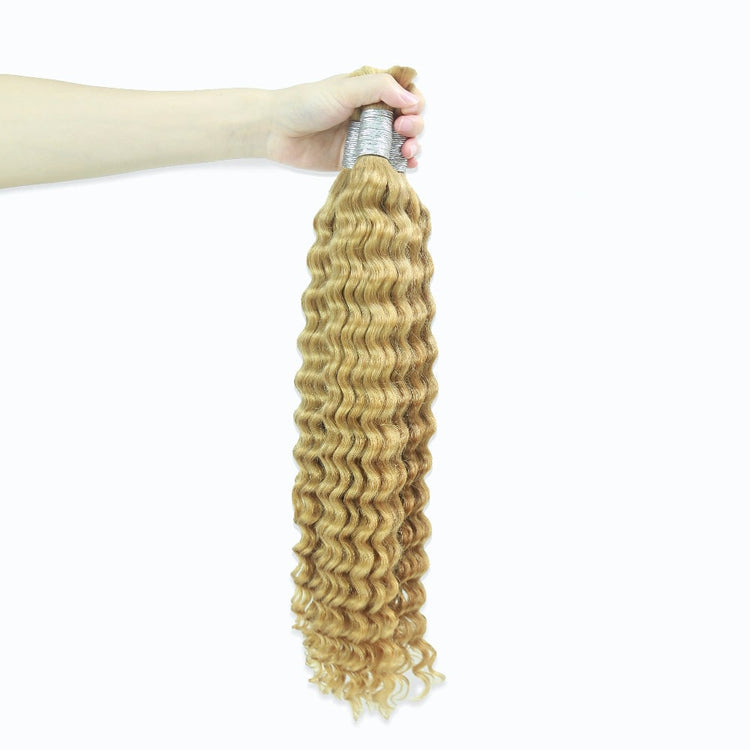 XBL Hair XBLhair Braiding Hair #27 Colored Deep Wave Braiding Hair Bulk Human Hair for Braiding