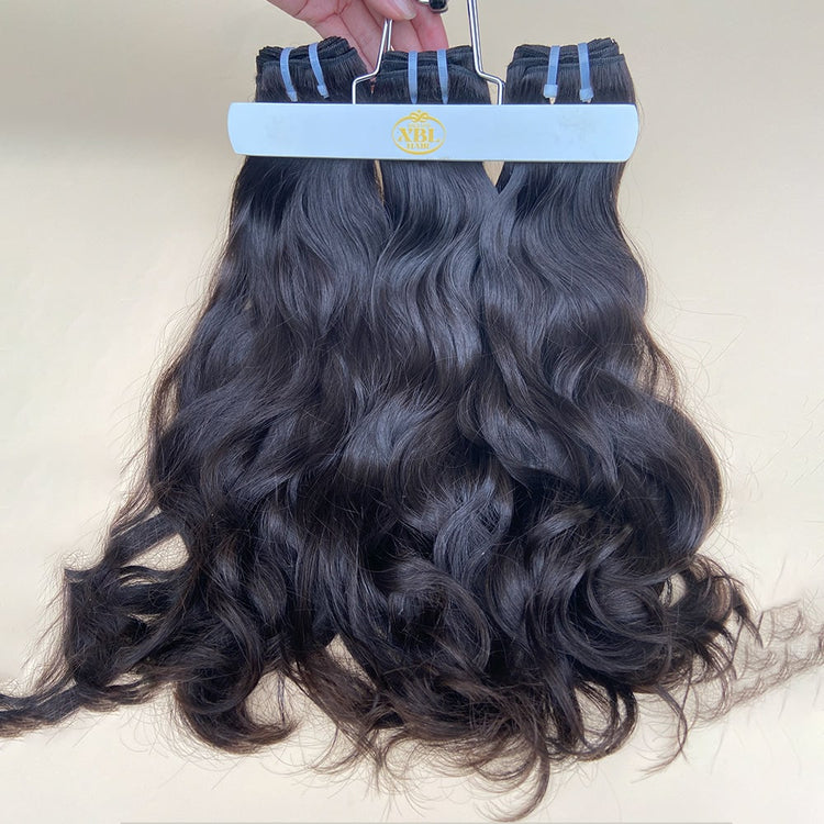 XBL Hair XBLhair Miss Attractive Double drawn Natural Inborn Wavy Hair Extensions 3 Bundles Deals Natural Wave Human Hair