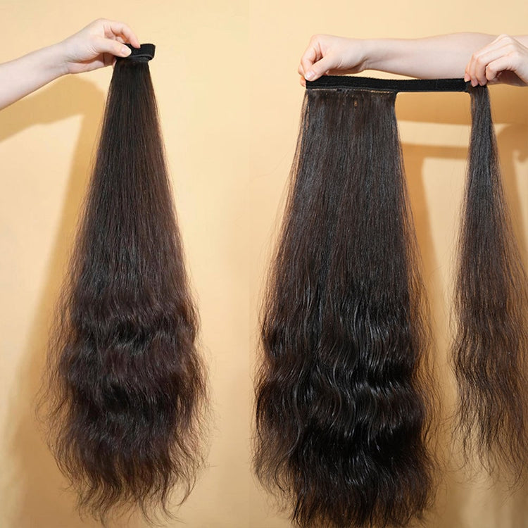 XBL Hair XBLhair Miss Attractive Ponytail Hair Raw Natural Inborn Wavy Human Hair