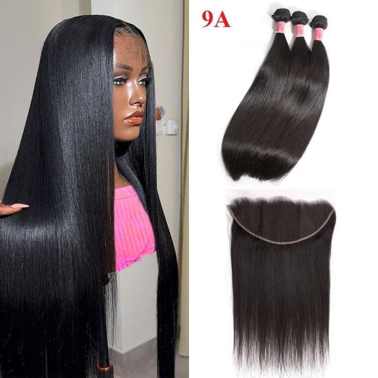 XBL Hair Miss Flawless / Lovely / Pretty Straight Human Hair 3 Bundles with 13x4 Lace Frontal