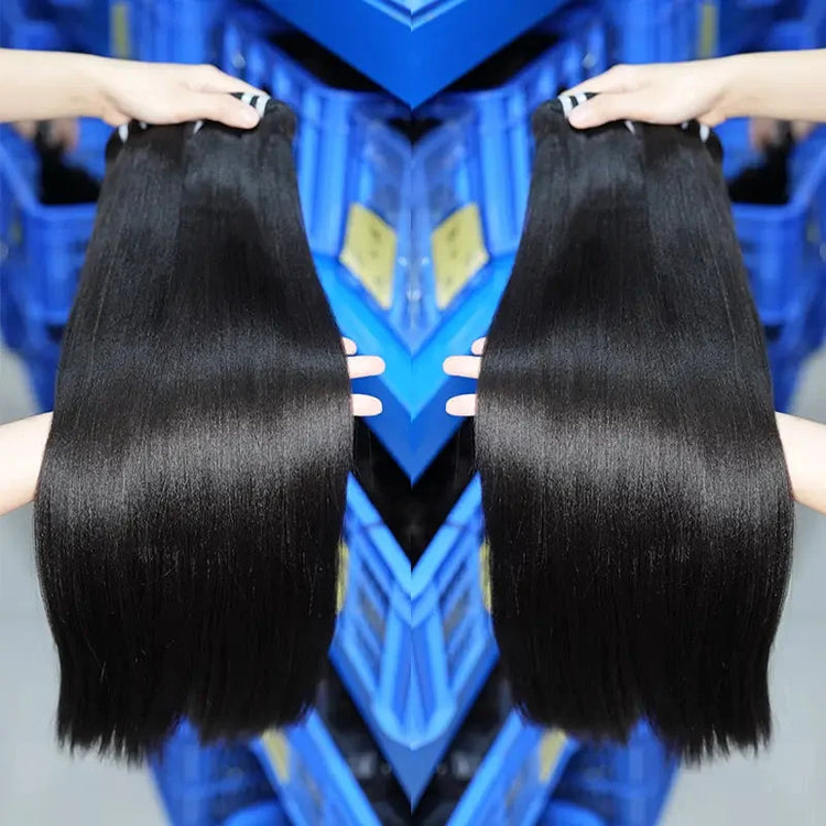 XBL Hair XBLhair Miss Flawless Raw Hair Natural Yaki Straight Single Donor Hair 3 or 4 Bundles Human Hair Extension