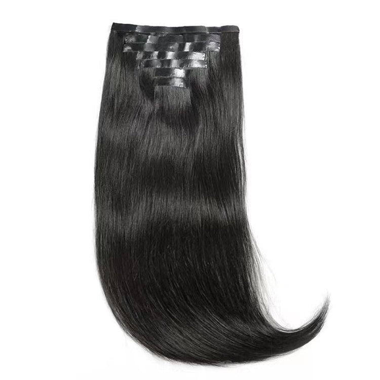 XBL Hair Miss Lovely Seamless Clip in Hair Extensions 100g Silicone Weft Silky Straight Black Hair