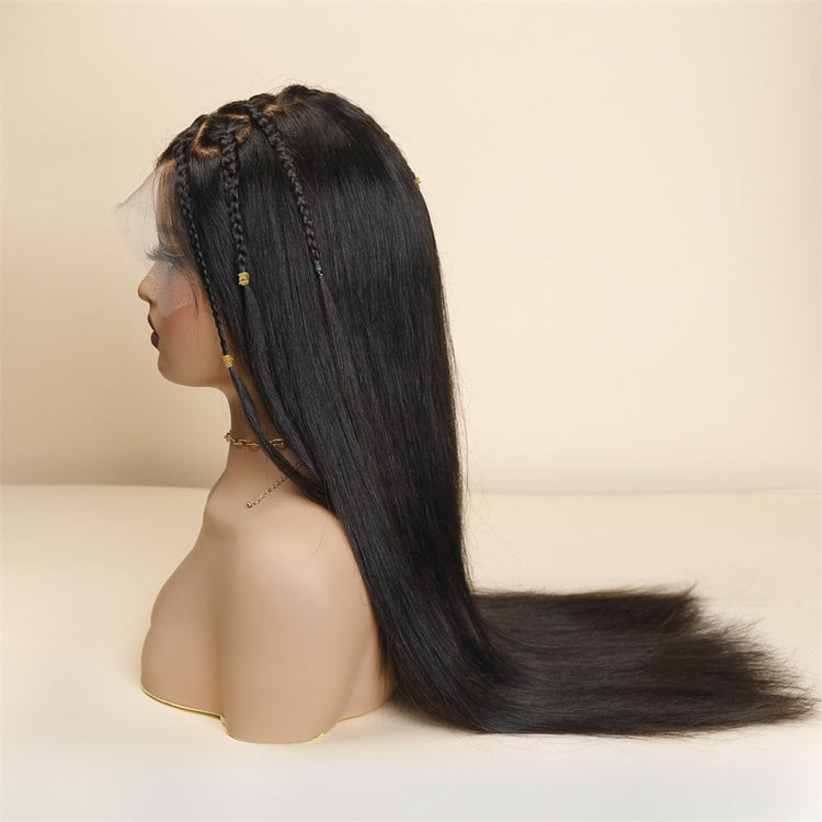 XBL Hair Ohno Knots Straight Wig 5x9 HD Lace% Human Hair Wig