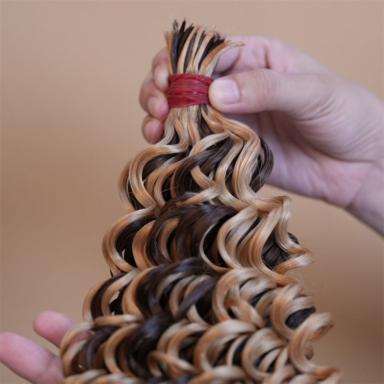 XBL Hair XBLhair Pre-divided Braiding Hair 4/27 Colored Deep Wave Braiding Hair Bulk Human Hair