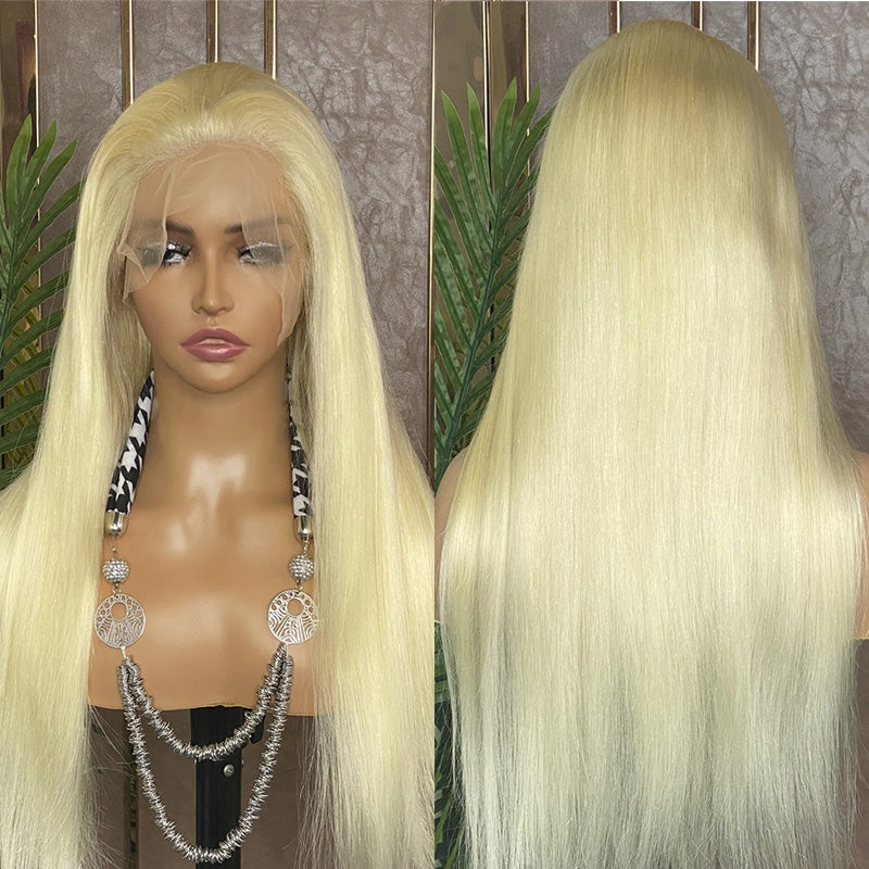 XBL Hair 613 Blonde Lace Front Wig Straight Blonde Wig 13x4 Lace Frontal Wig 613 Human Hair Wig
