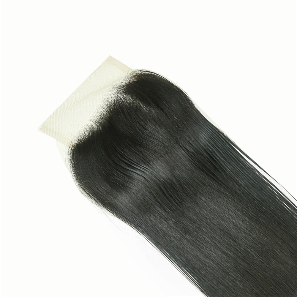 XBL Hair 4x4 Transparent Lace Cloure Straight Small Knots 100% Human Hair