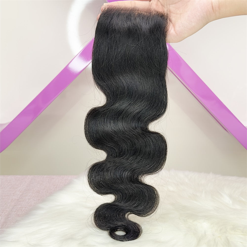 XBL Hair 4x4 HD Lace Cloure Body Wave Small Knots Free Part