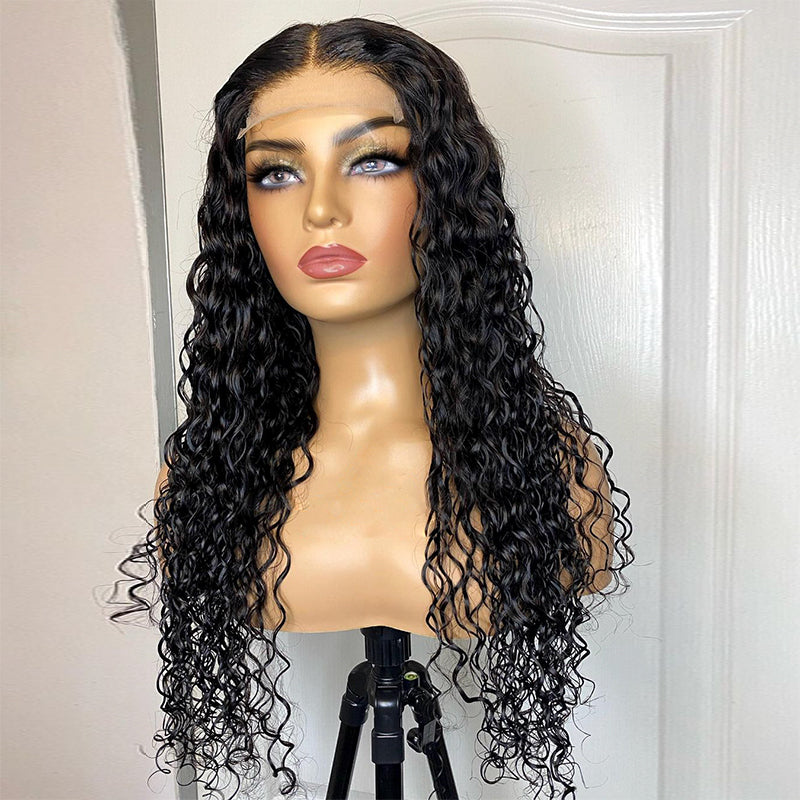 Water Wave Glueless Ready to Go Wig 5x5 HD Cloure Wig With Small Knots and Preplucked Hairline