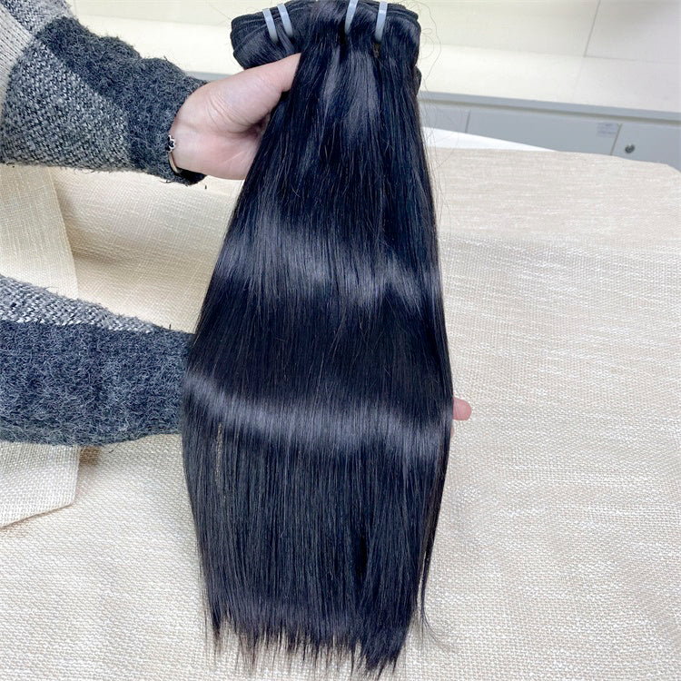 Raw Hair Natural Straight Single Donor Hair 3 Bundles Human Hair Extension