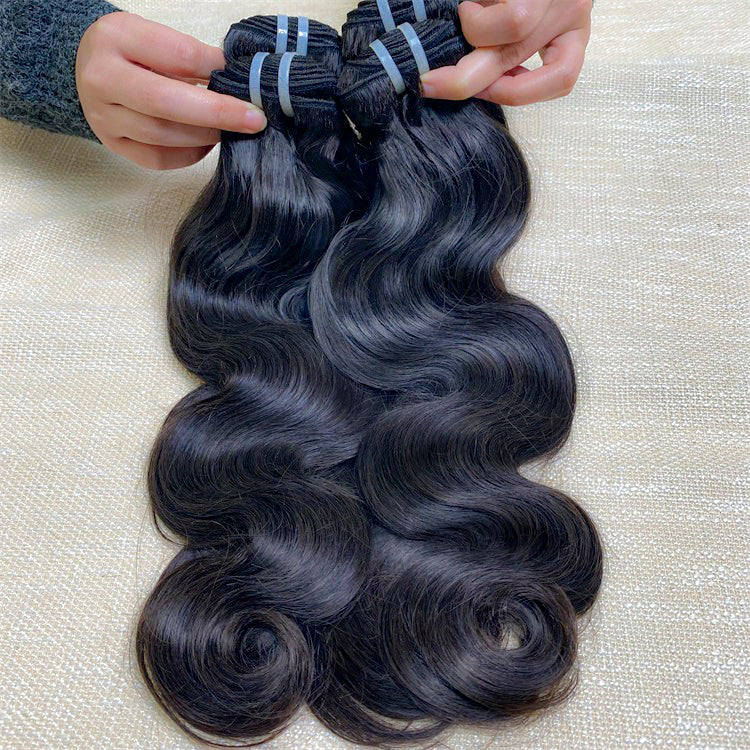 XBLhair Flawless Raw Hair Hair 3 Bundles Body Wave 100% One Donor Human Virgin Hair Weave