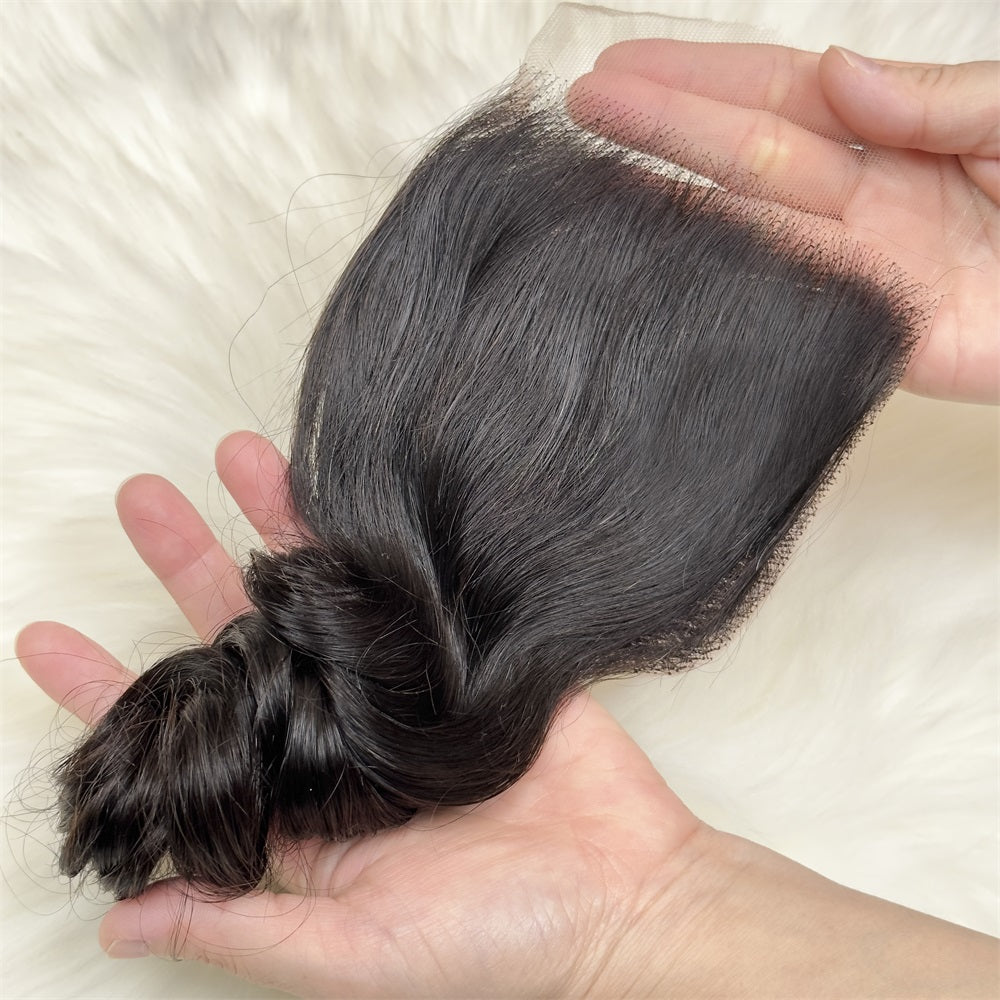 XBL Hair 4x4 HD Lace Cloure Loose Wave 100% Human Hair Free Part
