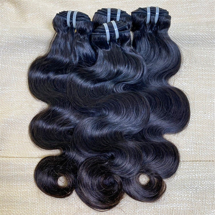 XBLhair Flawless Raw Hair Hair 3 Bundles Body Wave 100% One Donor Human Virgin Hair Weave