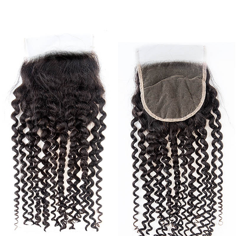 XBL Hair 5x5 HD Lace Cloure Curly Small Knots 100% Human Hair
