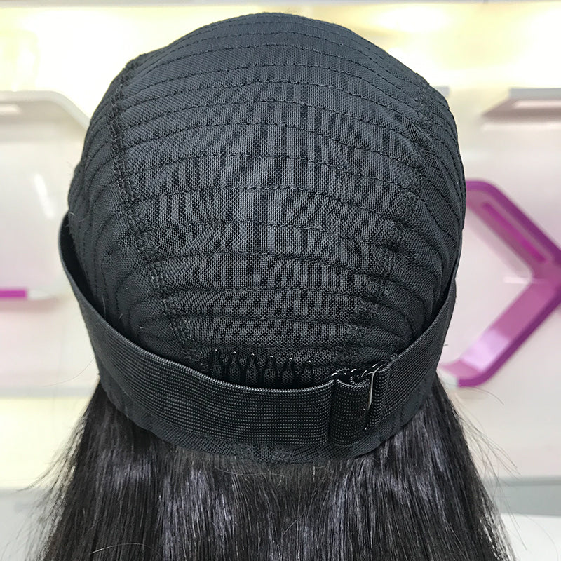 Peluca frontal completa HD de 13x4 con nudos blanqueados y ondas de piña con línea de cabello prearrancada 