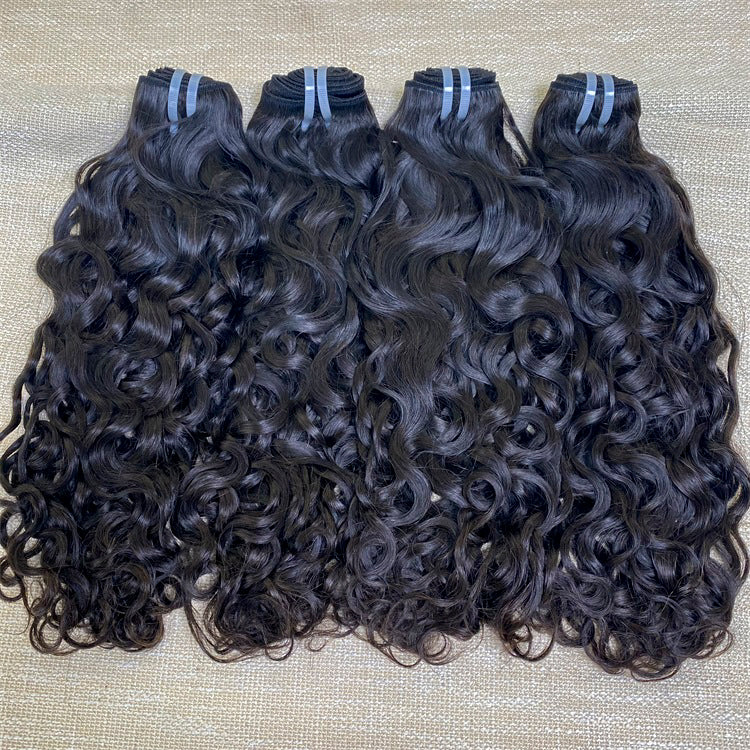 Raw Hair Water Wave  Human Hair Bundles Weft 3 Bundles 300g