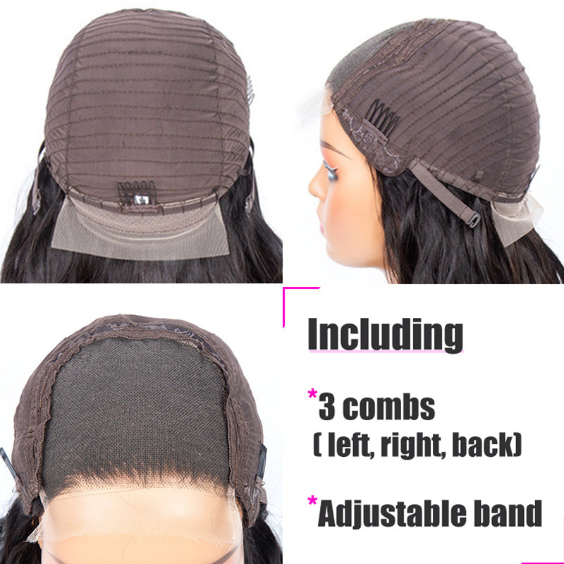 Perruques XBL Hair, cheveux lisses, avec fermeture en dentelle, 4x4/5x5/6x6, HD, pré-épilées 